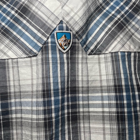 Kuhl Men's Short Sleeve Button Up Shirt Size L Suncel SPF Hiking Lightweight EUC - Picture 8 of 8